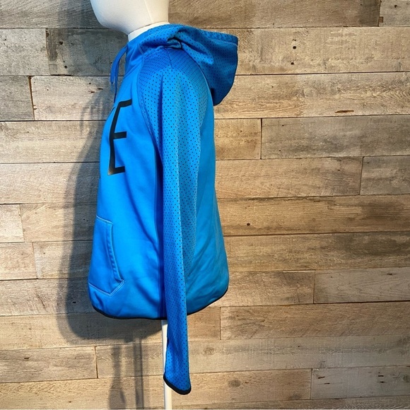 Nike women’s blue pullover hooded sweatshirt hoodie in size medium - Picture 2 of 8